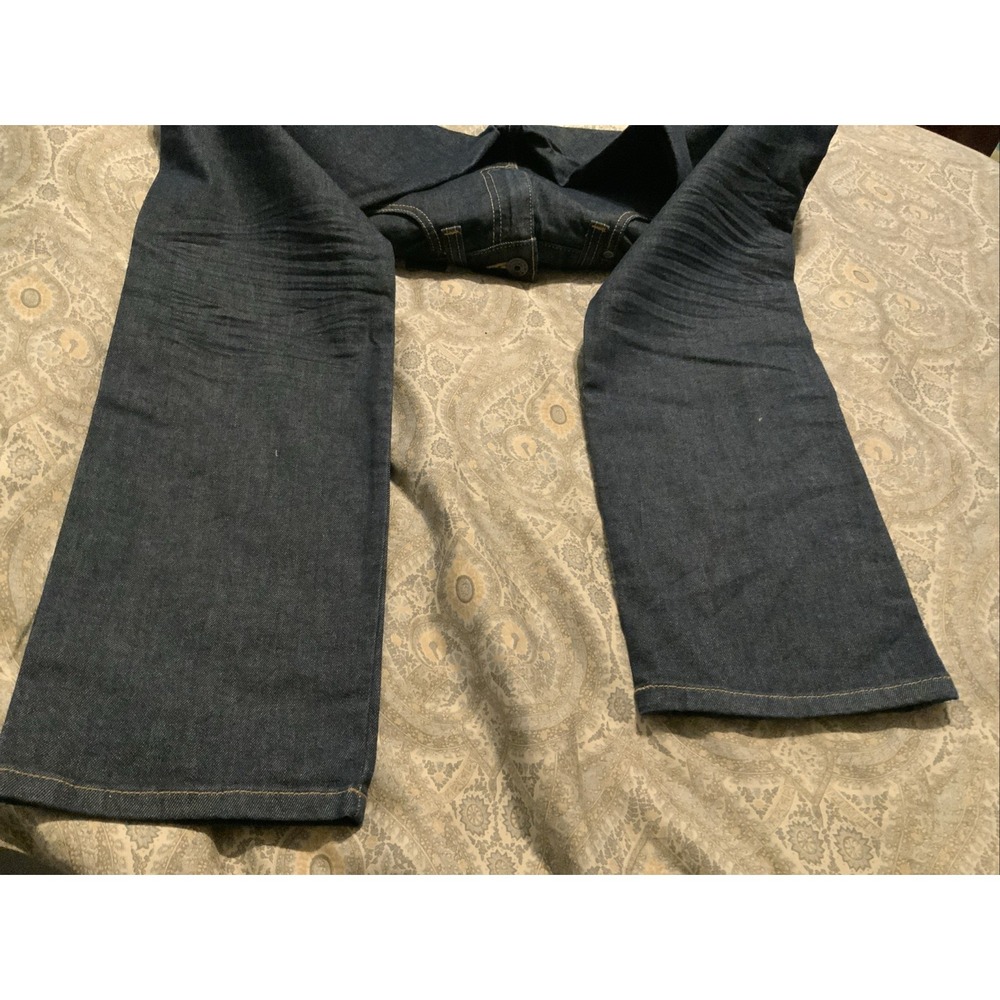 Ecko UNLTD Denim Jeans Mens 32 Slim Straight Dark Wash Blue New - Picture 5 of 5